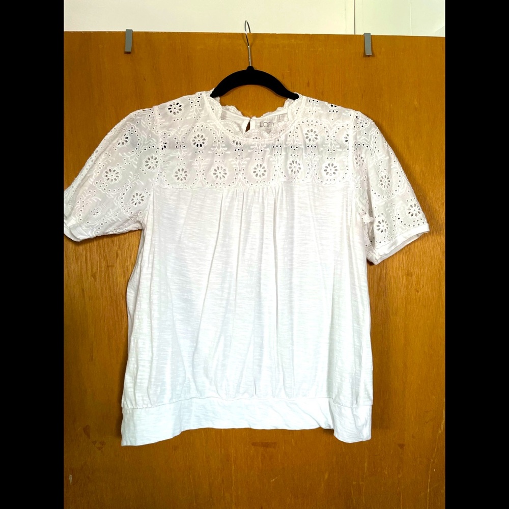 Loft white shirt